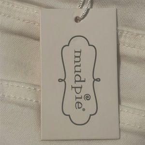 Mudpie Frye white denim pull on jeans